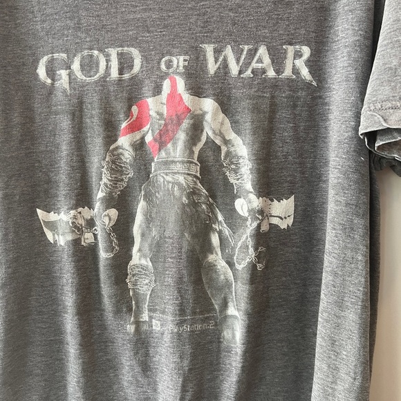 Vintage 2007 Mens Large God of War Playstation 2 Video Game Promo T-Shirt Gray - Picture 7 of 8